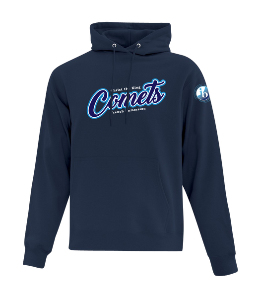 Comets Youth Cotton Pull Over Hooded Sweatshirt with Printed Logo