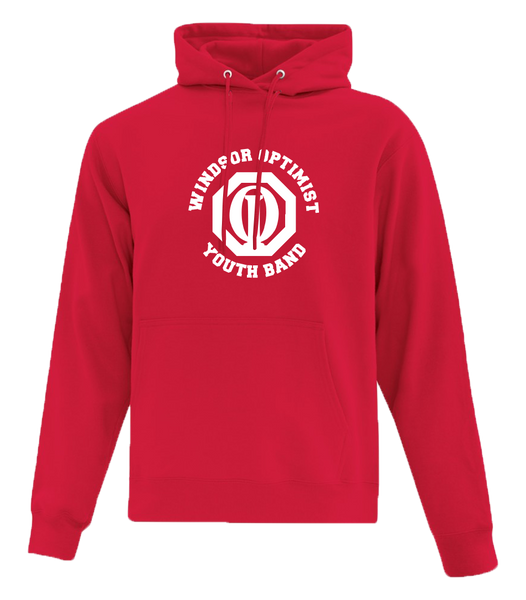 Windsor Optimist Band Adult Cotton Pull Over Hooded Sweatshirt with Printed Logo