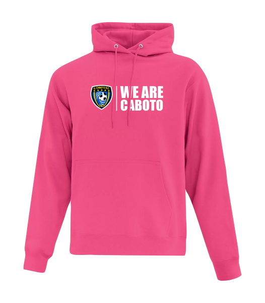 "We Are Caboto" Adult Cotton Pull Over Hooded Sweatshirt with Printed Logo