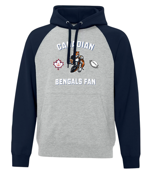 Bears Fan Adult Cotton Hooded Two-tone Sweatshirt with Printed Logo