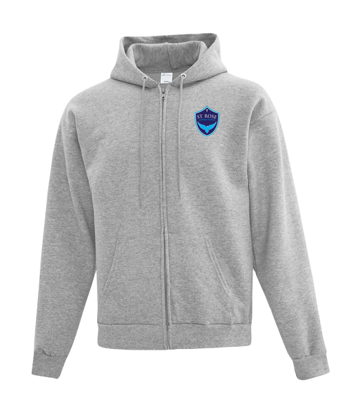 St. Rose Youth Cotton Full Zip Hooded Sweatshirt with Embroidered Left Chest & Personalization