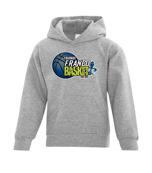 Tournoi Franco Basket 2023-2024 Youth Cotton Hoodie with Full Colour Logo