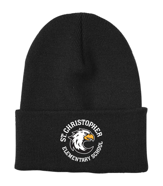 St. Christopher Knit Toque Cap ONE SIZE