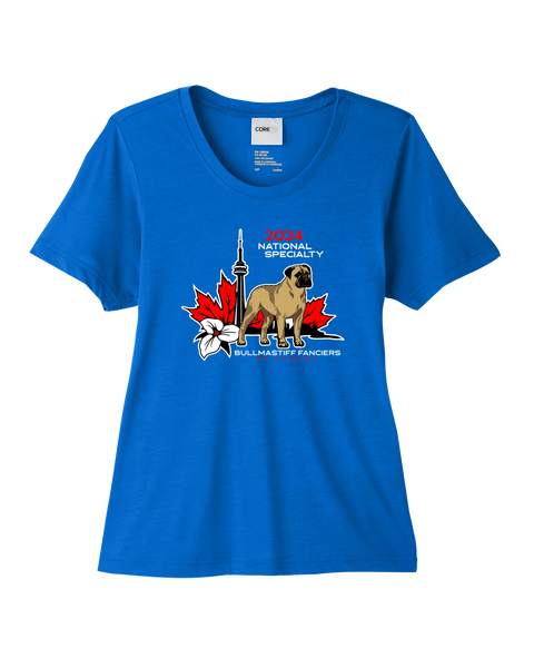 Bullmastiff Fanciers of Canada Ladies' Fusion Performance T-Shirt with Printed Logo