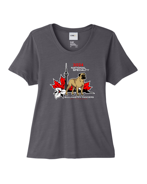 Bullmastiff Fanciers of Canada Ladies' Fusion Performance T-Shirt with Printed Logo