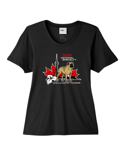 Bullmastiff Fanciers of Canada Ladies' Fusion Performance T-Shirt with Printed Logo