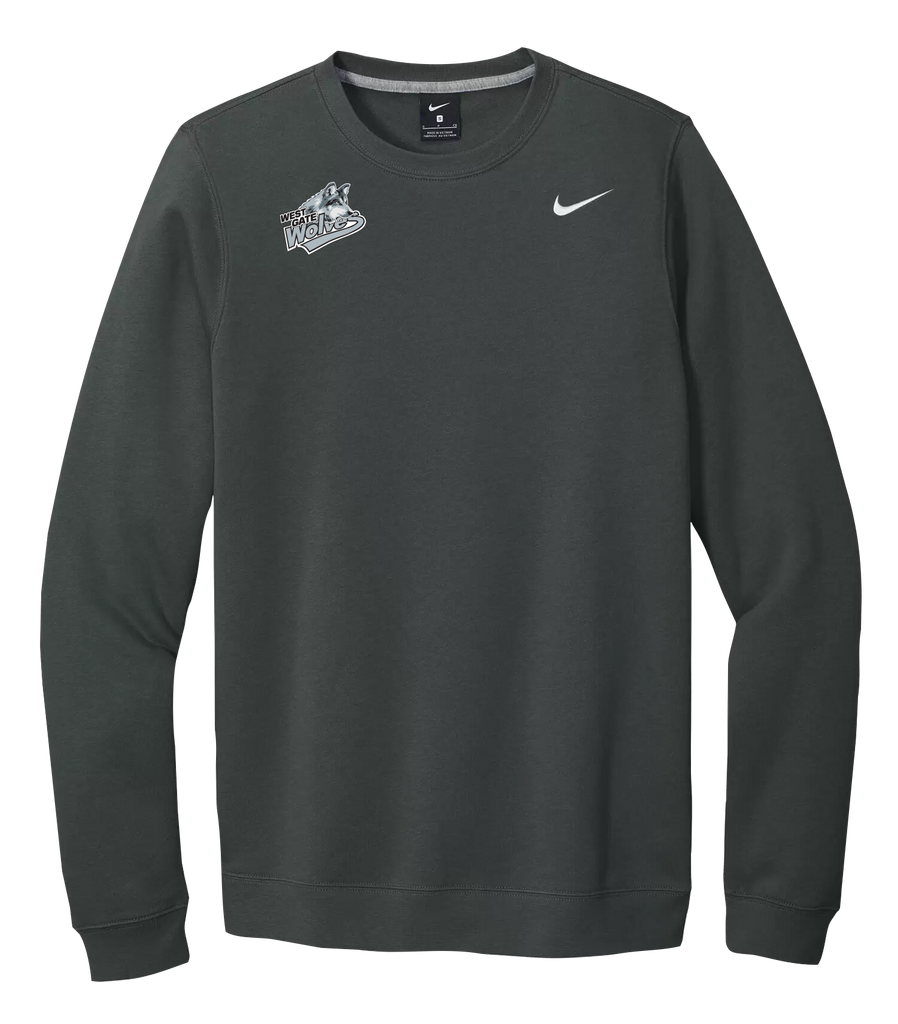 Wolves Staff Adult Nike® Fleece Crewneck With Embroidered Logo