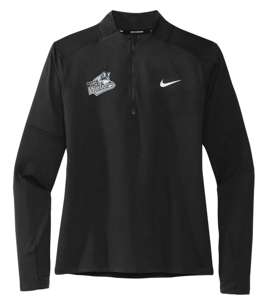 Wolves Staff Ladies Nike® Dri-Fit Half-Zip Sweater with Embroidered Logo