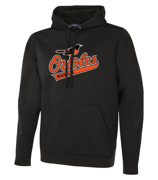 Woodslee Orioles Script Adult Dri-Fit Hoodie With Printed Logo