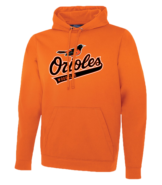 Woodslee Orioles Script Adult Dri-Fit Hoodie With Printed Logo