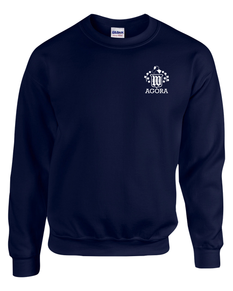 Walkerville AGORA Adult Crewneck Sweatshirt with Printed Logo