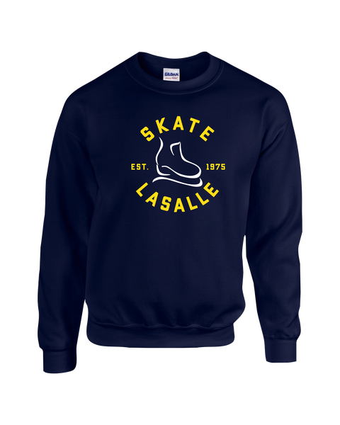 Skate LaSalle Est. 1975 Youth Fleece Crewneck with Printed Logo