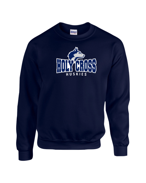 Holy Cross Fleece Crewneck with Printed Logo YOUTH