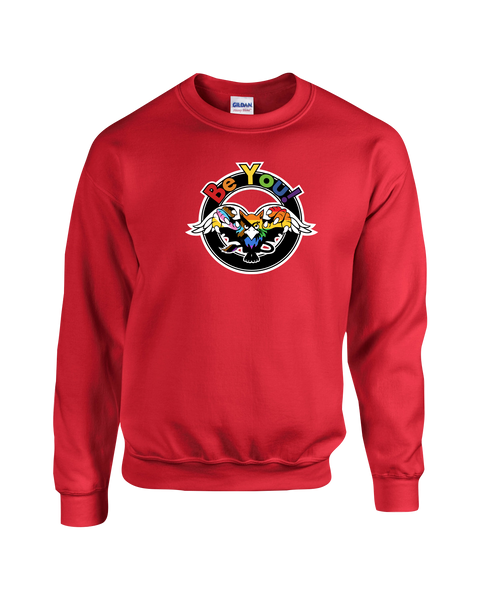 Glenwood "Be You" Adult Fleece Crewneck with Printed Logo