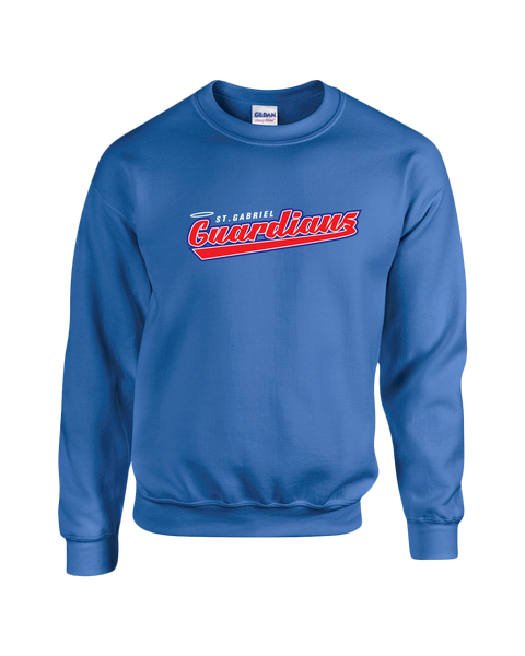 Guardians Script Adult Fleece Crewneck with Printed Logo