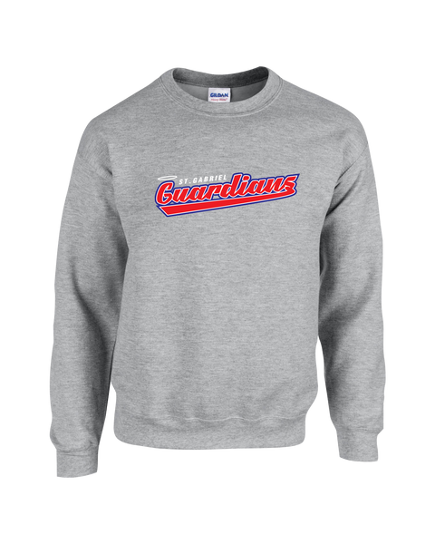 Guardians Script Youth Fleece Crewneck with Printed Logo