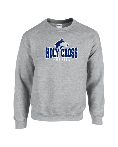 Holy Cross Fleece Crewneck with Printed Logo YOUTH