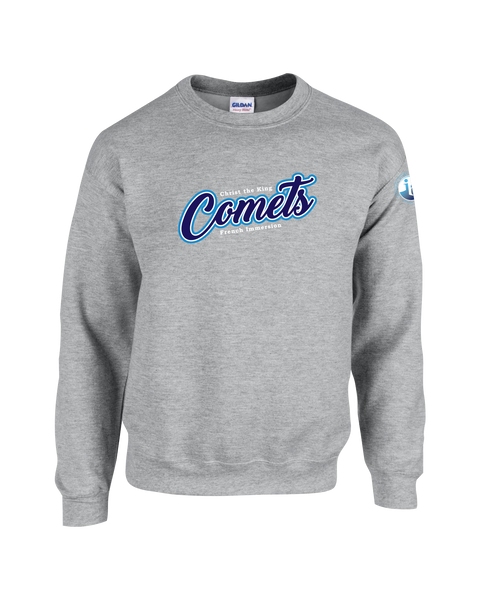 Comets Adult Fleece Crewneck with Printed Logo