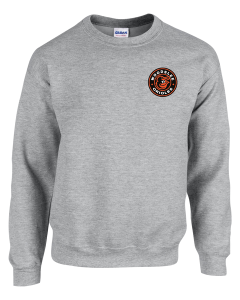 Woodslee Orioles Adult Fleece Crewneck with Printed Logo