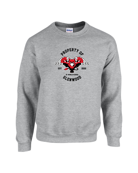 Glenwood Youth Fleece Crewneck with Printed Logo