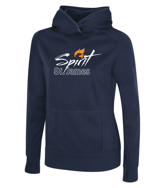 St. James Ladies Dri-Fit Hoodie with Printed Logo