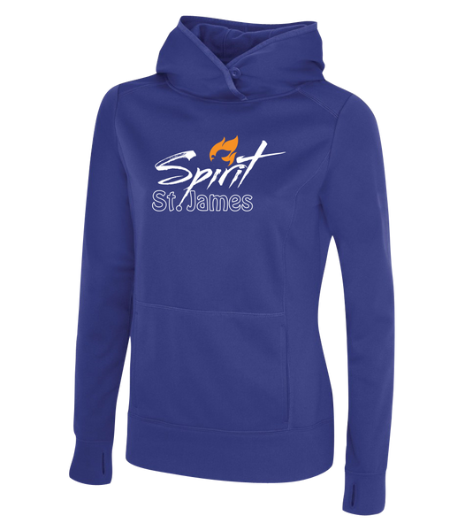 St. James Ladies Dri-Fit Hoodie with Printed Logo