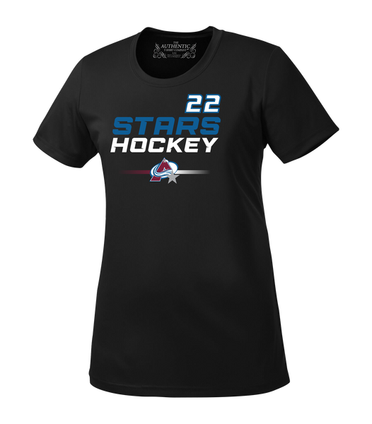 Amherstburg Stars Hockey Ladies Cotton T-Shirt with Printed Logo