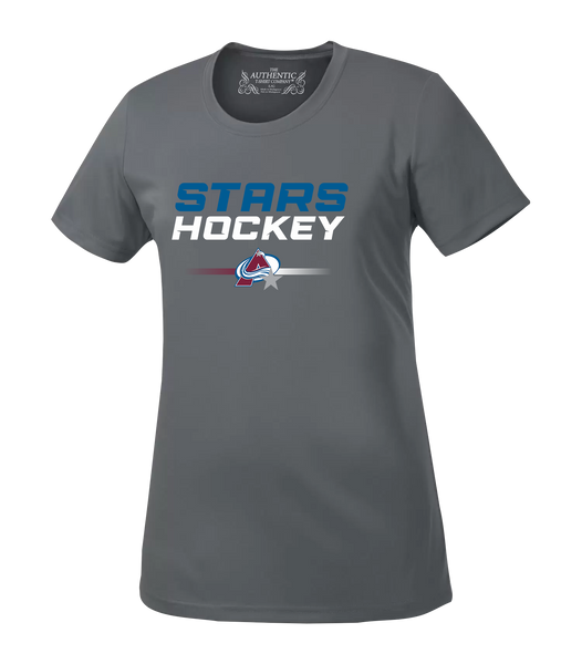 Amherstburg Stars Hockey Ladies Cotton T-Shirt with Printed Logo