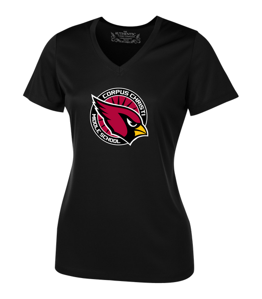 Corpus Christi Ladies Dri-Fit Short Sleeve with Printed Logo