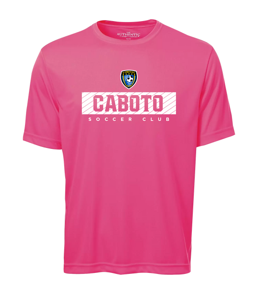 Caboto Soccer Club Block Letters Youth Dri-Fit T-Shirt with Printed Logo