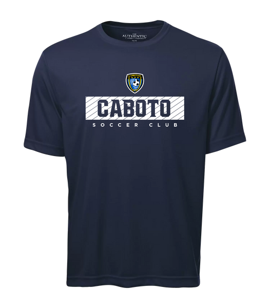 Caboto Soccer Club Block Letters Youth Dri-Fit T-Shirt with Printed Logo