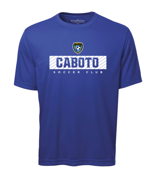 Caboto Soccer Club Block Letters Youth Dri-Fit T-Shirt with Printed Logo