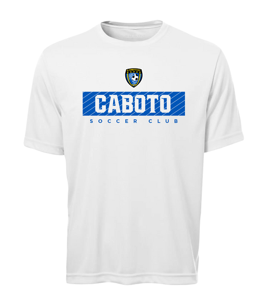 Caboto Soccer Club Block Letters Adult Dri-Fit T-Shirt with Printed Logo