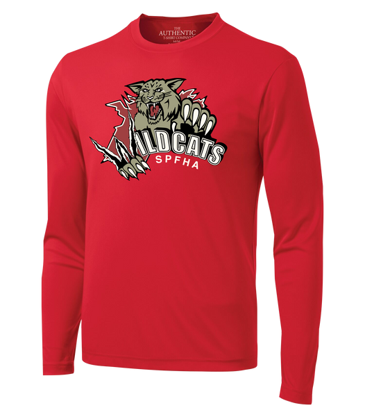 Wildcats SPFHA Youth Dri-Fit Long Sleeve with Printed Logo