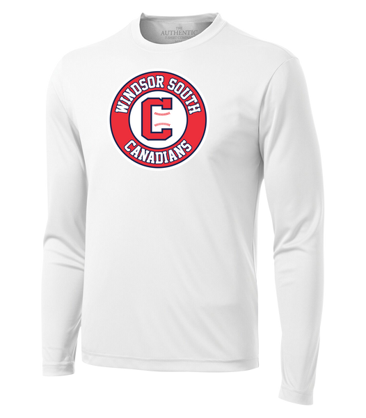 Windsor South Canadians Youth Dri-Fit Long Sleeve with Printed Logo