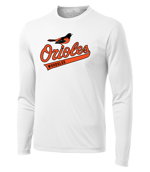 Woodslee Orioles Adult Dri-Fit Long Sleeve with Printed Logo