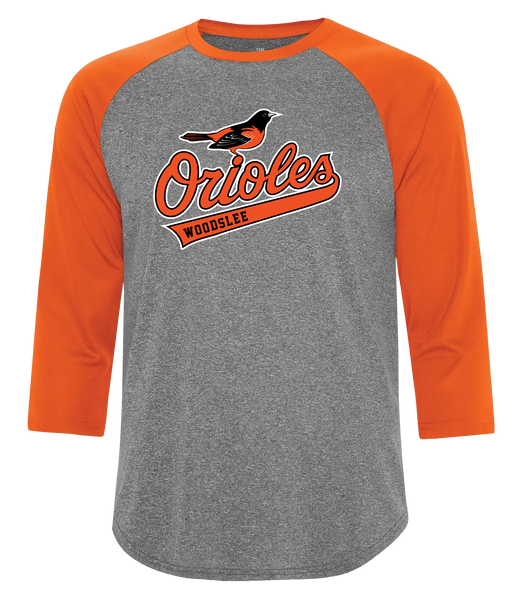 Woodslee Orioles Adult Dri-Fit Baseball Tee with Printed Logo