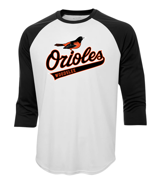 Woodslee Orioles Adult Dri-Fit Baseball Tee with Printed Logo