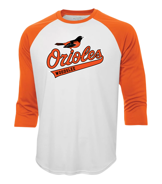 Woodslee Orioles Adult Dri-Fit Baseball Tee with Printed Logo