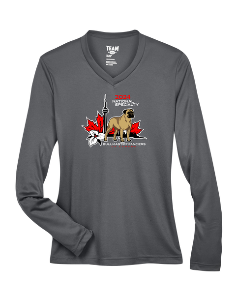 Bullmastiff Fanciers of Canada Ladies' Performance Long-Sleeve T-Shirt with Printed Logo