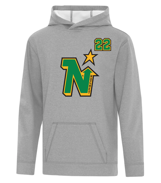 Amherstburg 'North Stars' Retro Youth Dri-Fit Hoodie With Printed Logo