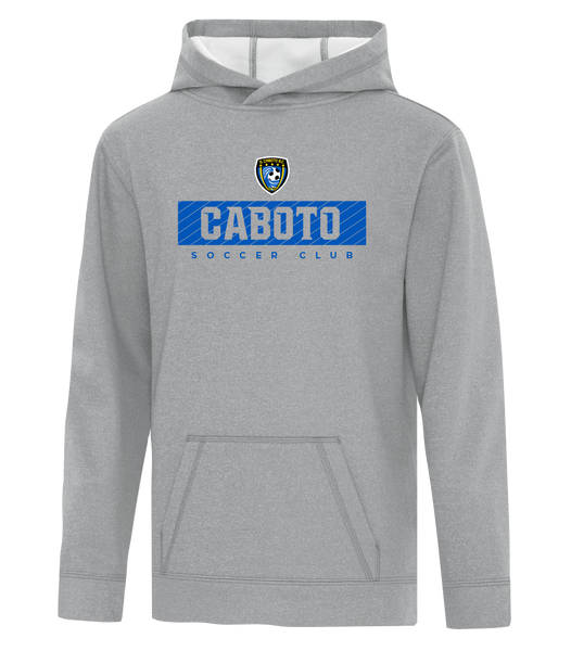 Caboto Soccer Club Block Letters Youth Dri-Fit Hoodie with Printed Logo