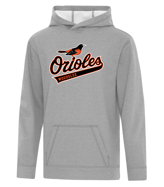 Woodslee Orioles Script Youth Dri-Fit Hoodie With Printed Logo