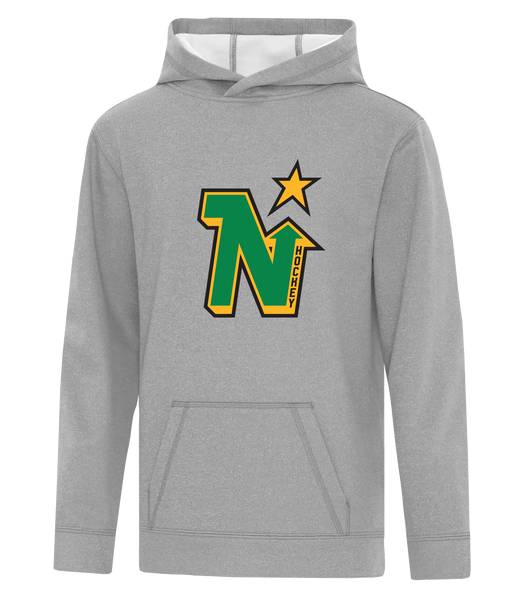 Amherstburg 'North Stars' Retro Youth Dri-Fit Hoodie With Printed Logo