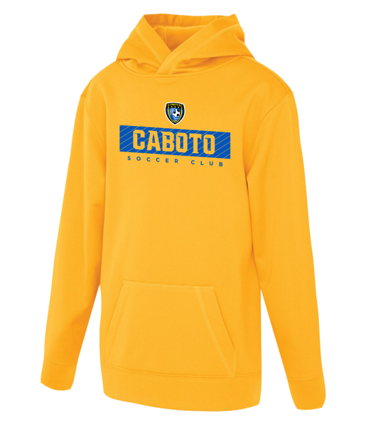 Caboto Soccer Club Block Letters Youth Dri-Fit Hoodie with Printed Logo