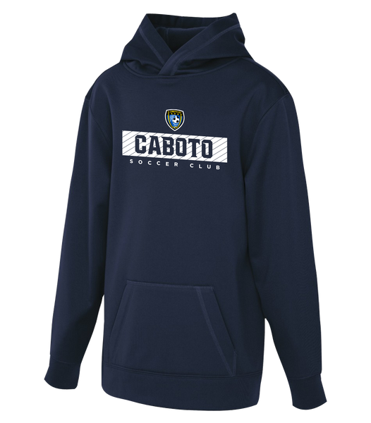 Caboto Soccer Club Block Letters Youth Dri-Fit Hoodie with Printed Logo