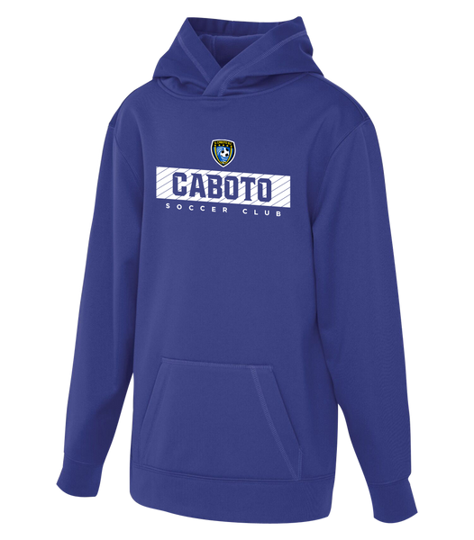 Caboto Soccer Club Block Letters Youth Dri-Fit Hoodie with Printed Logo