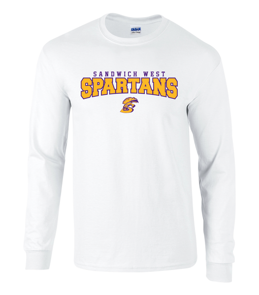 Spartans Staff Adult Cotton Long Sleeve with Printed Logo