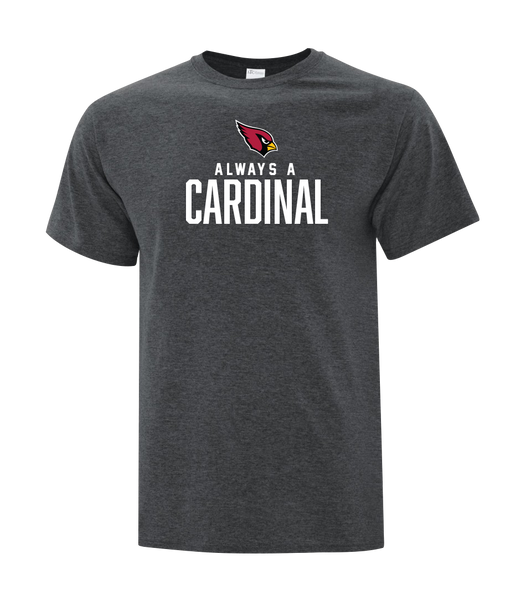 Always A Cardinal Alumni Adult Cotton Short Sleeve