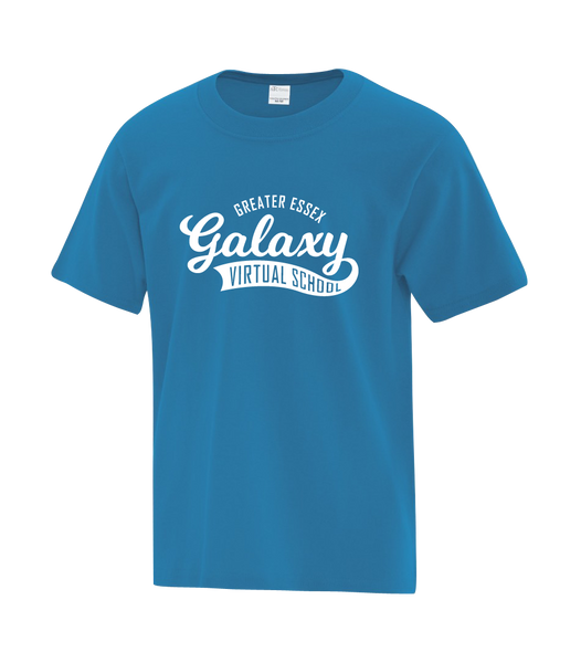 Galaxy Youth Cotton T-Shirt with Printed logo